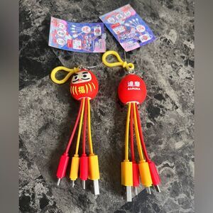 Bundle Daruma Japan Edition Multi Cables Travel  Sets For iPhone & Android
